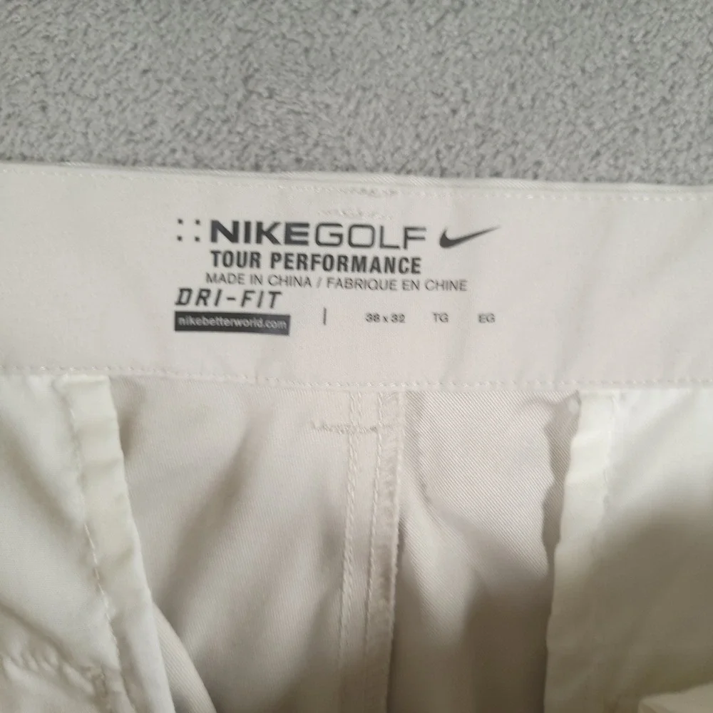 Nike‎ Golf Pants Mens 38x32 Khaki Tour Performance Dri-FIT Straight Leg Stretch